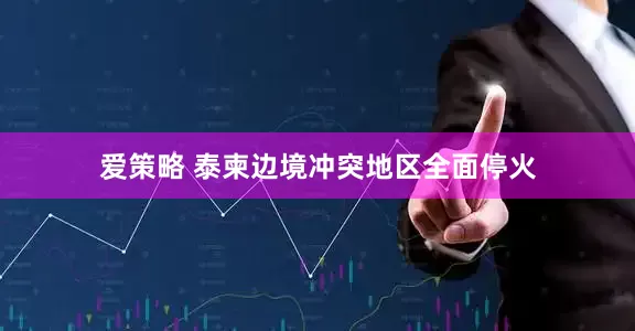 爱策略 泰柬边境冲突地区全面停火